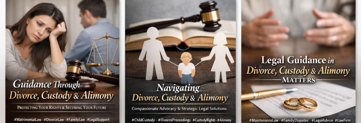 Guidance Through Divorce, Custody & Alimony